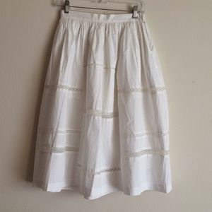 artelier nicole miller white skirt size 4